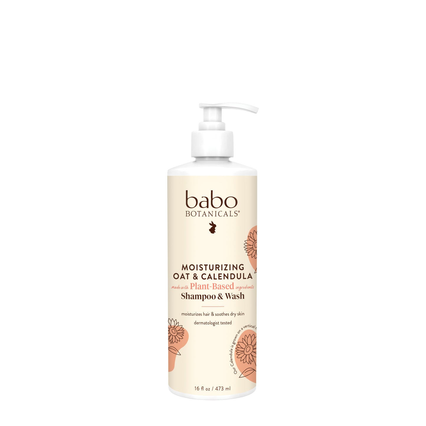 Moisturizing Oat & Calendula Shampoo & Wash - 16oz | BABO BOTANICALS
