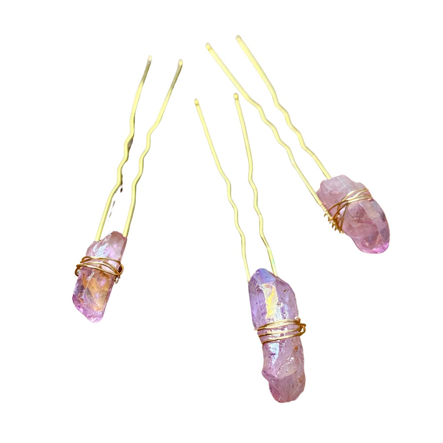 SPARKLING LILAC | Quartz Hair Pin Set