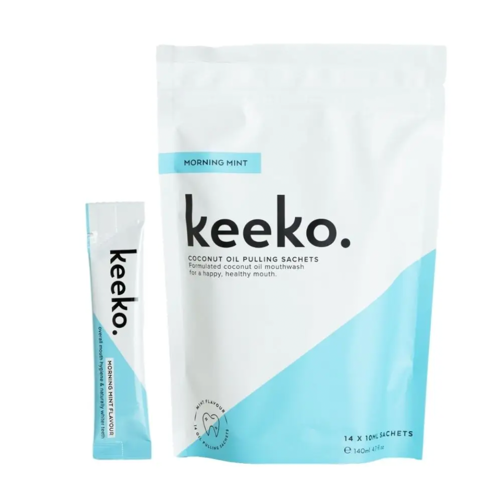 Morning Mint Oil Pulling Sachets | KEEKO