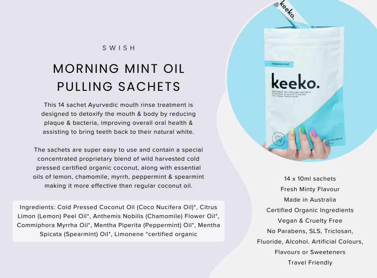 Morning Mint Oil Pulling Sachets | KEEKO