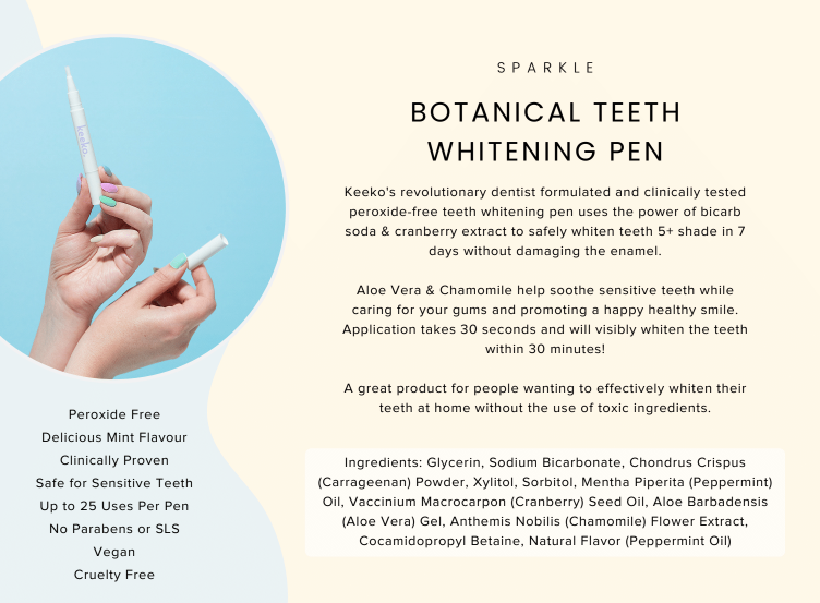 Botanical Teeth Whitening Pen | KEEKO