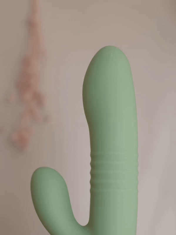 Yarrow Thrusting Rabbit Vibrating Dildo | THE NATURAL LOVE COMPANY