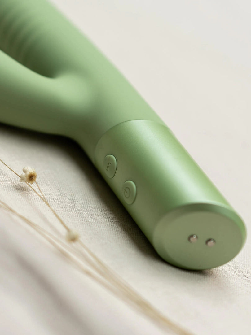 Yarrow Thrusting Rabbit Vibrating Dildo | THE NATURAL LOVE COMPANY