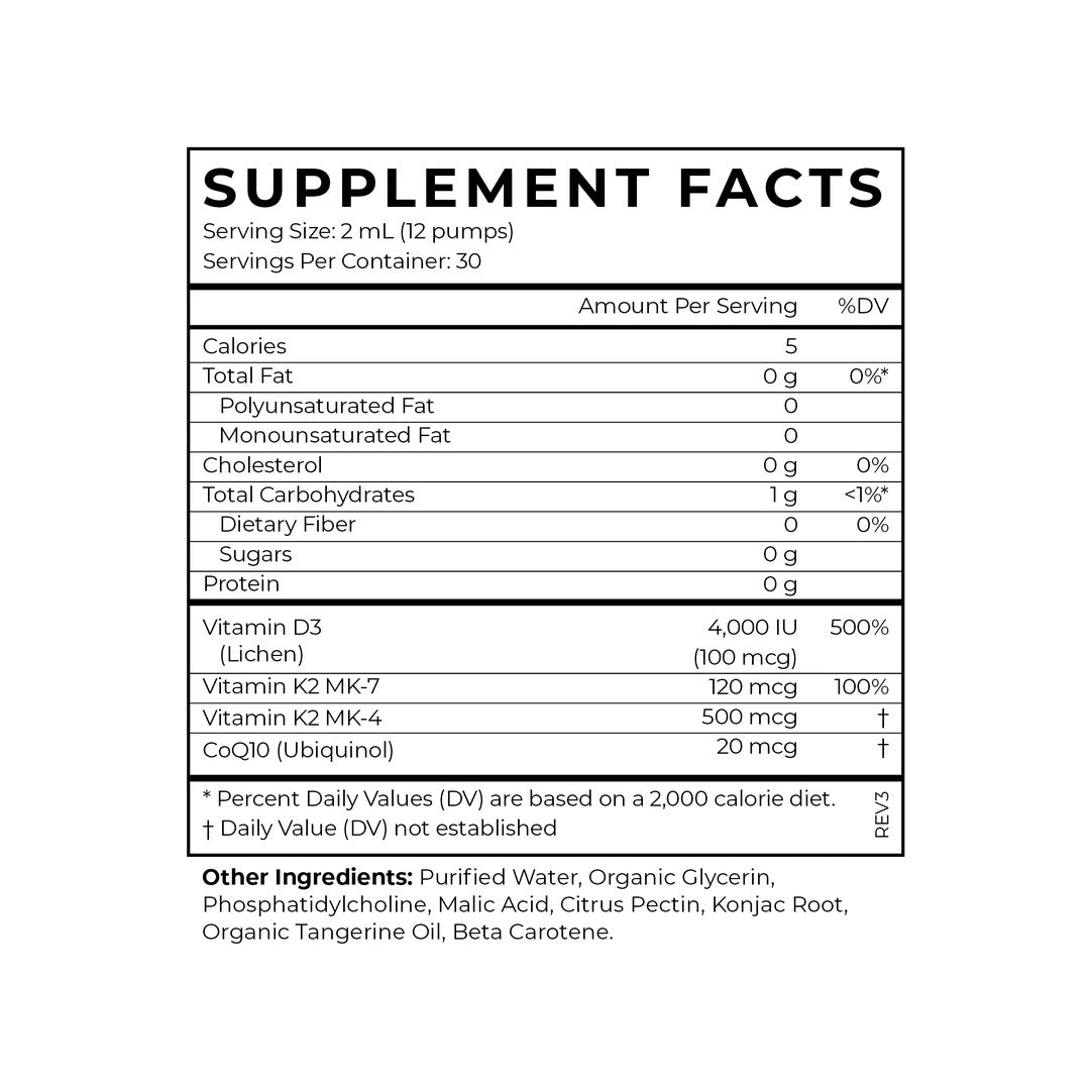 Liposomal Vitamin D3 + K2+ CoQ10 | CYMBIOTIKA