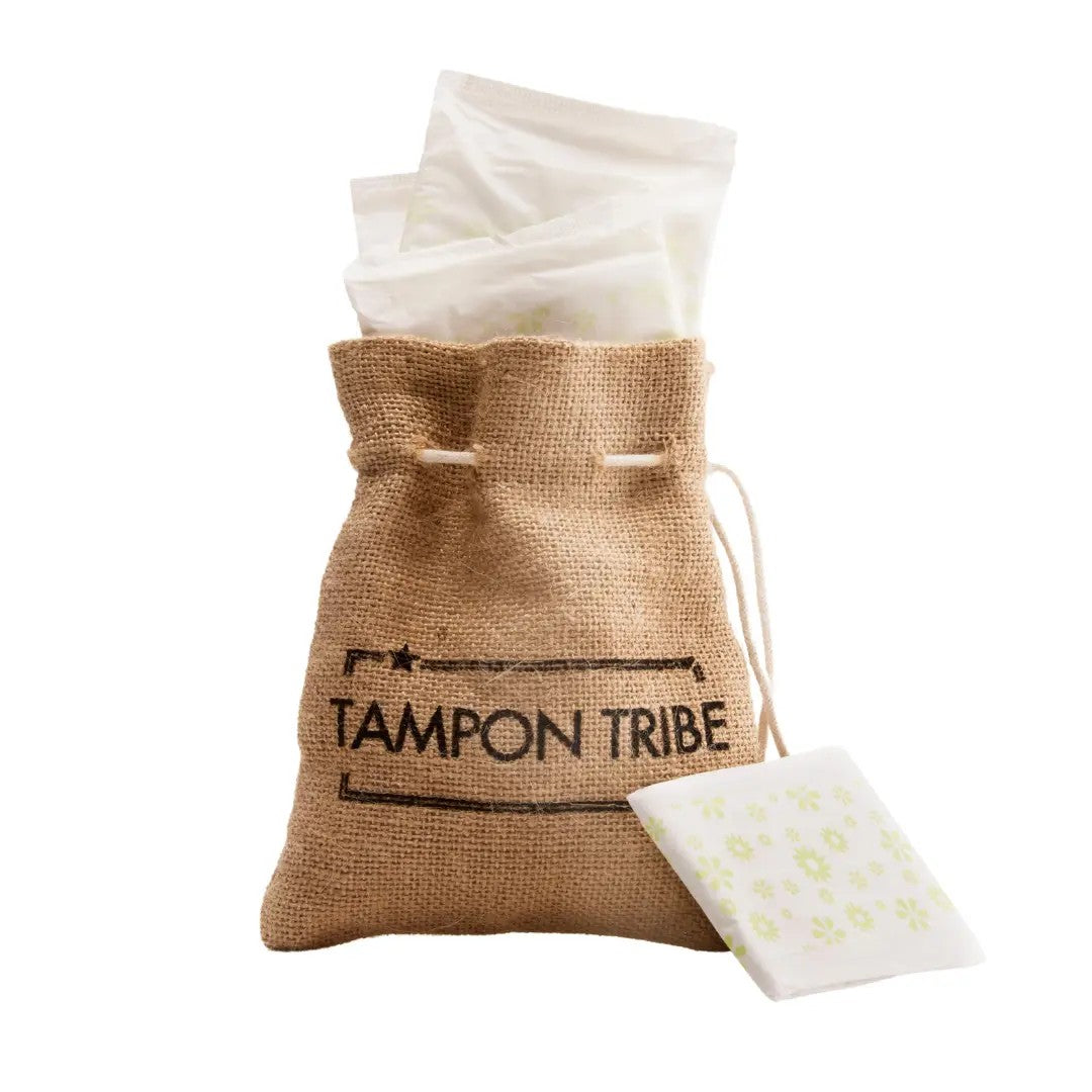 Organic Cotton Pads - 10 Ultrathin with Wings | TAMPON TRIBE