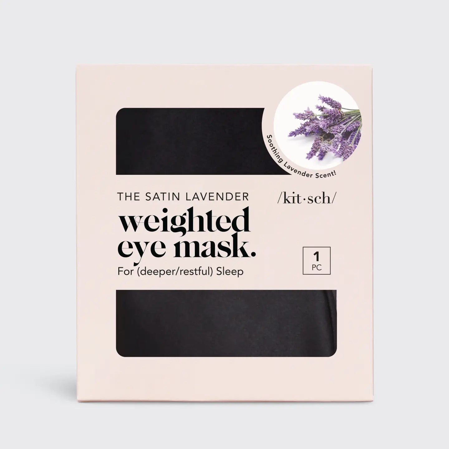 The Lavender Weighted Satin Eye Mask | KITSCH