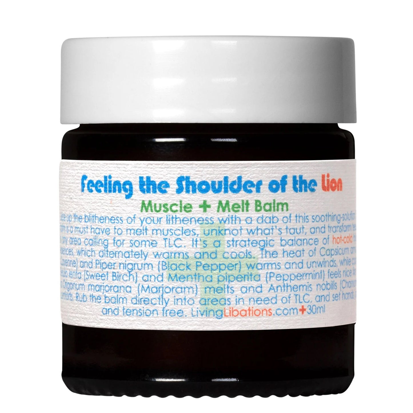 Feeling the Shoulder of the Lion Muscle Melt Balm | LIVING LIBATIONS