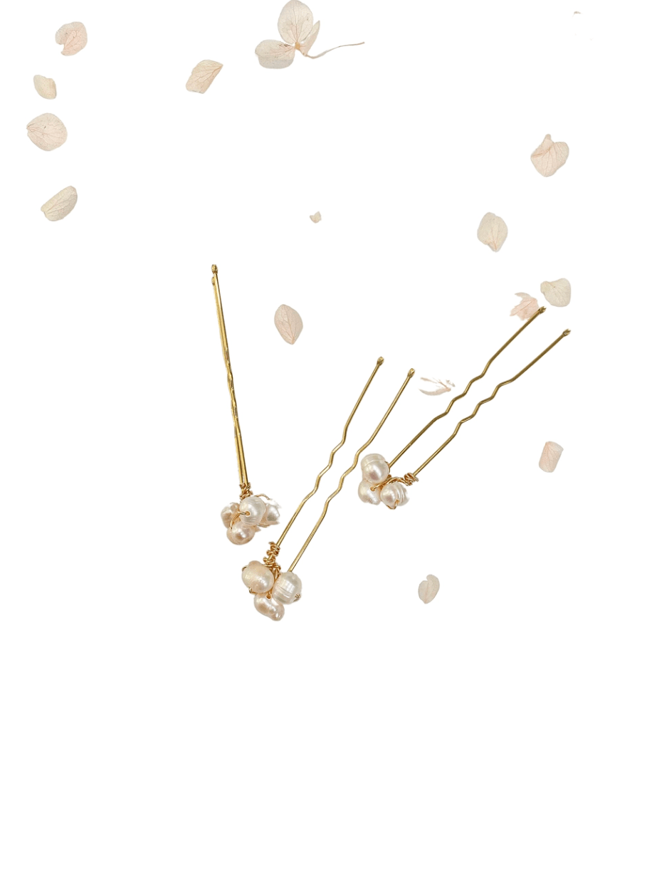 SPARKLING LILAC | Pearl Hair Pin Set