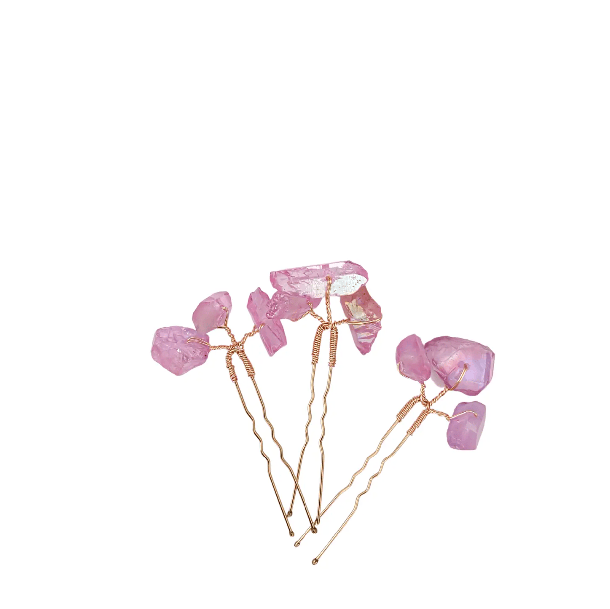 SPARKLING LILAC | Pink Trio Quartz Pin Set