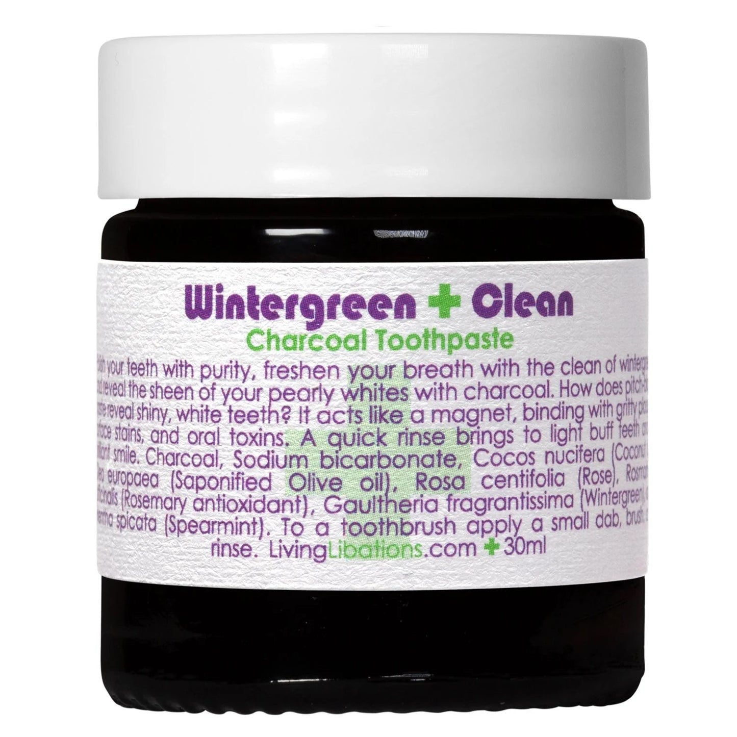 Wintergreen Charcoal Toothpaste | LIVING LIBATIONS