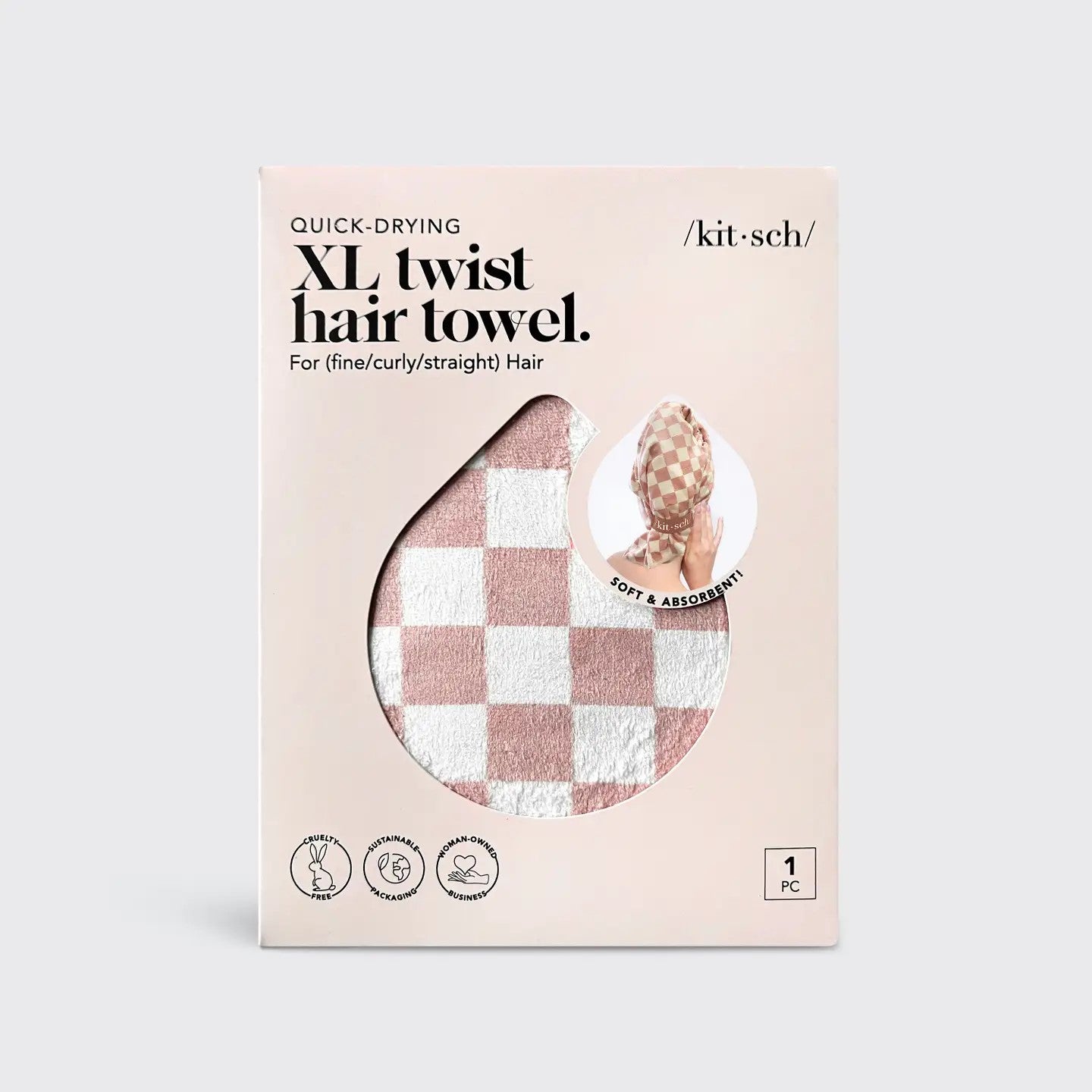 XL Quick-Dry Hair Towel Wrap | KITSCH