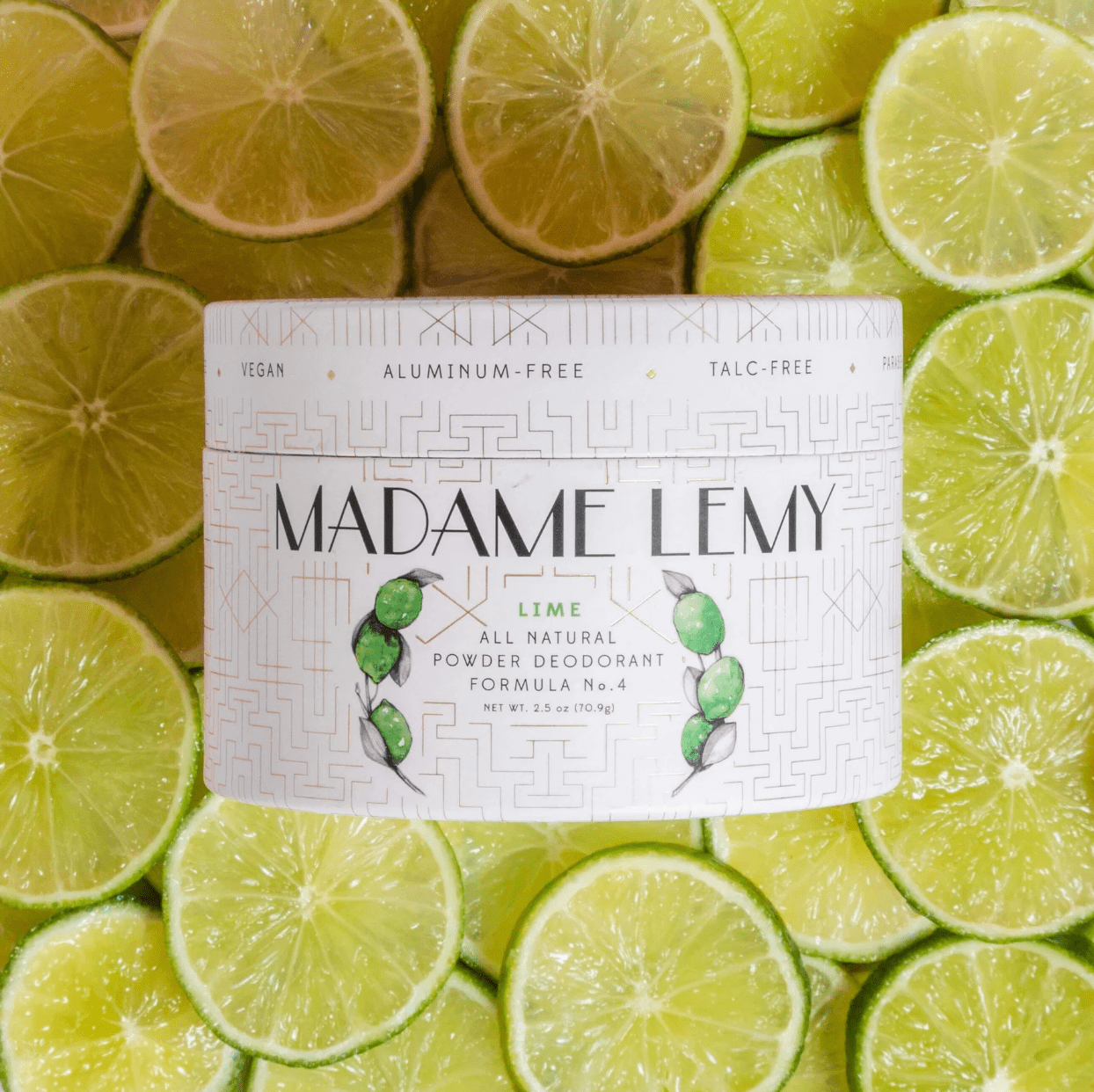 MADAME LEMY | Le Petit Deodorant, Body Powder & Dry Shampoo - Lime & Bergamont