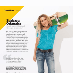 Orange Coast Magazine Skateboard Mom