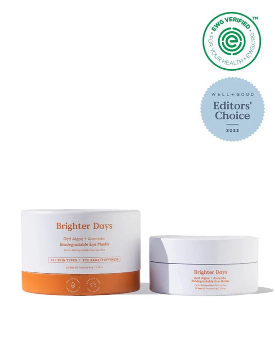 Brighter Days Algae/Avocado Biodegradable Eye Mask (30 sets) | THREE SHIPS BEAUTY