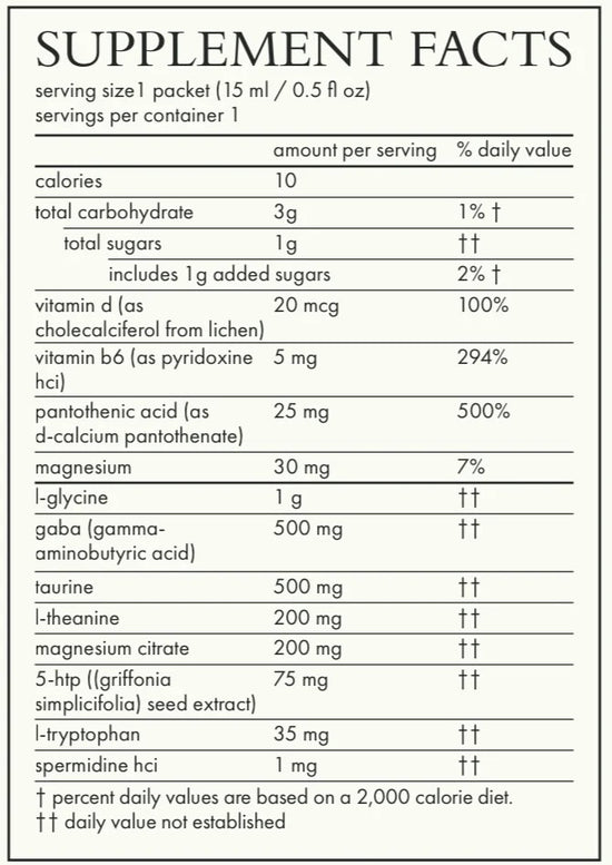Calm (Beauty) Spermidine & Taurine Daily Supplement | AGENT NATEUR