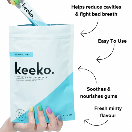 Morning Mint Oil Pulling Sachets | KEEKO
