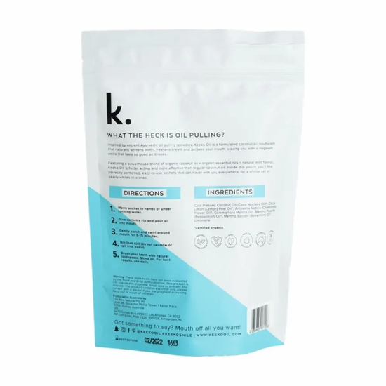 Morning Mint Oil Pulling Sachets | KEEKO