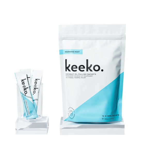 Morning Mint Oil Pulling Sachets | KEEKO