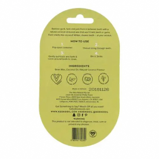 Coconut Tooth Floss | KEEKO