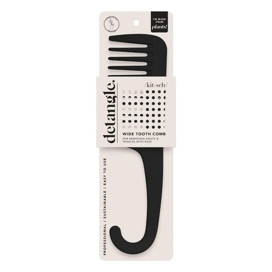 Wide Tooth Comb in Recycled Plastic | KITSCH