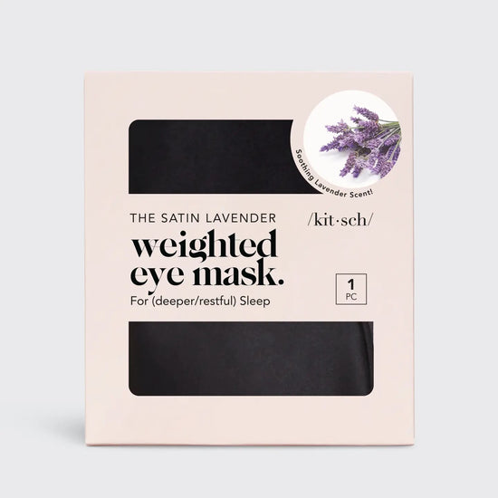 The Lavender Weighted Satin Eye Mask | KITSCH