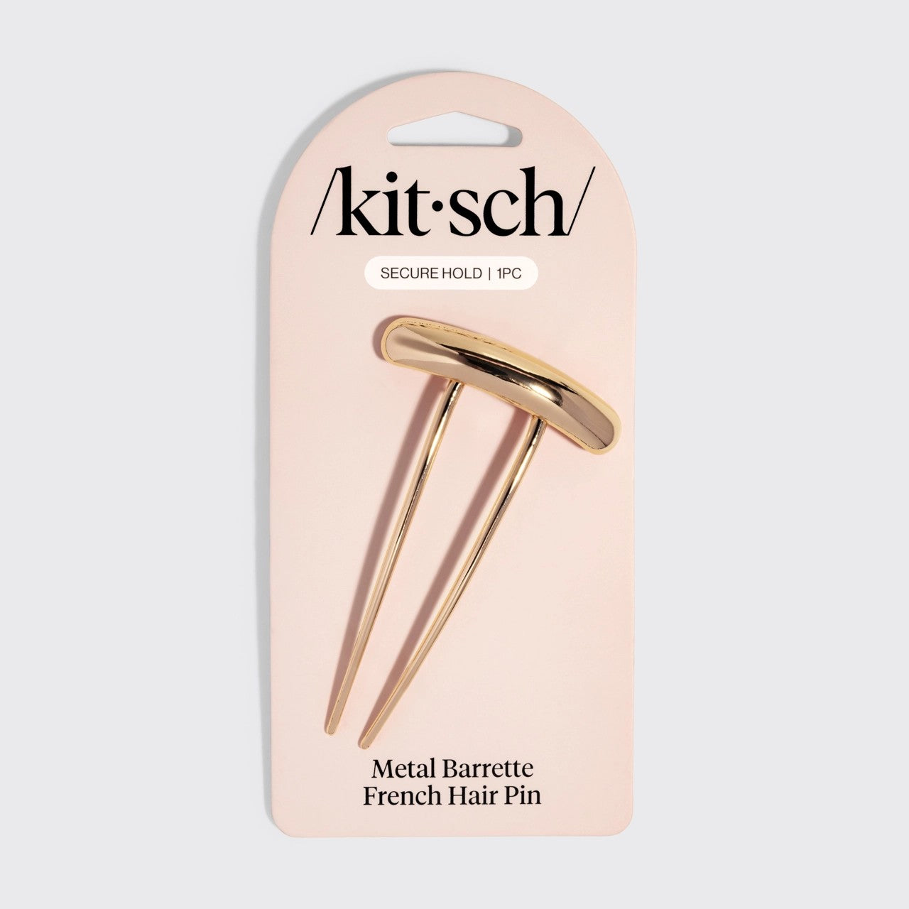Mini Metal Barrette French Hair Pin - Gold | KITSCH