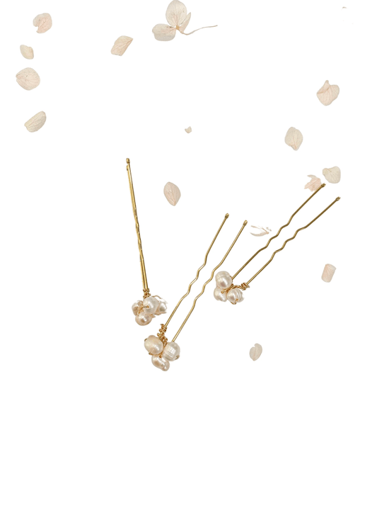 SPARKLING LILAC | Pearl Hair Pin Set
