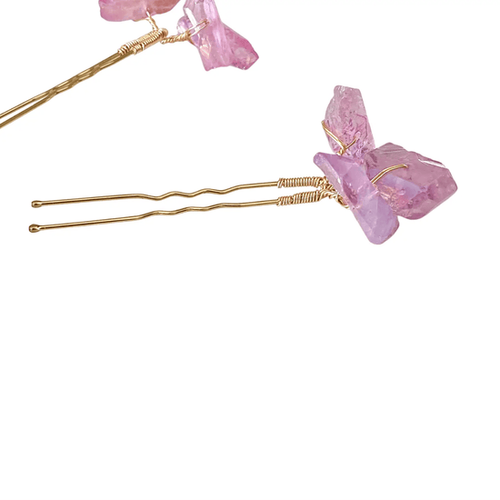 SPARKLING LILAC | Pink Trio Quartz Pin Set