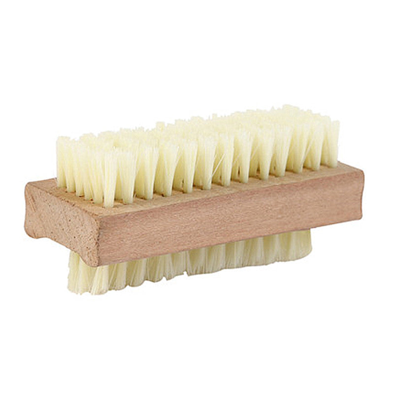 Wooden Nail Brush for at Home Pedicures using Chemical Free Nail Polish