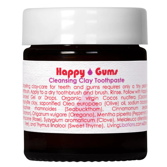 Happy Gums Cleansing Clay Toothpaste | LIVING LIBATIONS